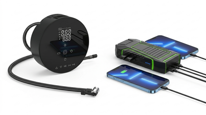 Car Emergency Kit — Jump Starter + 4-in-1 Bluetooth Inflator Bundle