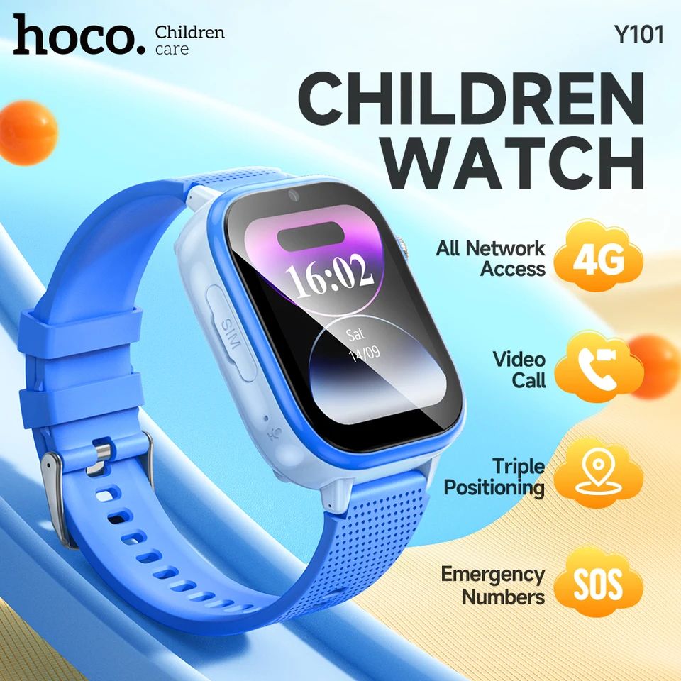 4G Kids Smart Watch — GPS Tracker, Video Call & SOS for Children