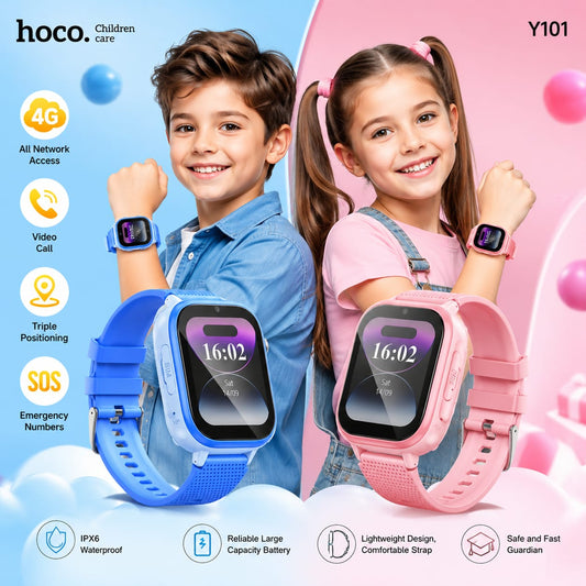 4G Kids Smart Watch — GPS Tracker, Video Call & SOS for Children