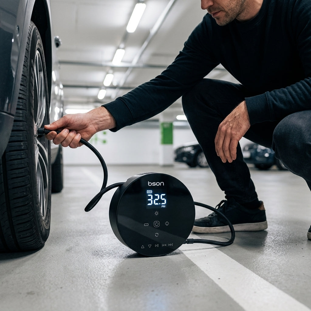 Car Emergency Kit — Jump Starter + 4-in-1 Bluetooth Inflator Bundle