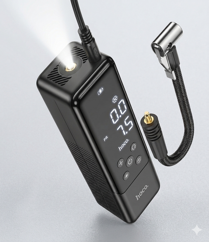 Smart Portable Air Pump — Digital Tyre Inflator with Auto-Stop